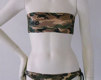 Bandeau Bikini Top In Black Navy Blue Brown Burgundy Nude