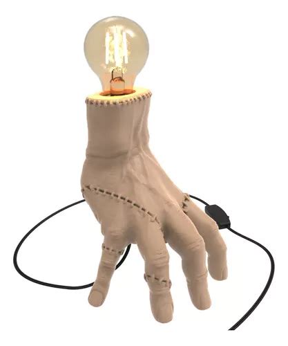 Lámpara de mesa para decoración Wandinha Little Hand Addams Dome Color nude Structure Color nude