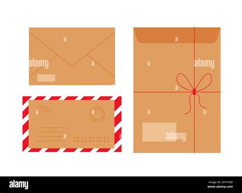 Set Of Envelopes Vector Concept Stock Vector Image And Art Alamy