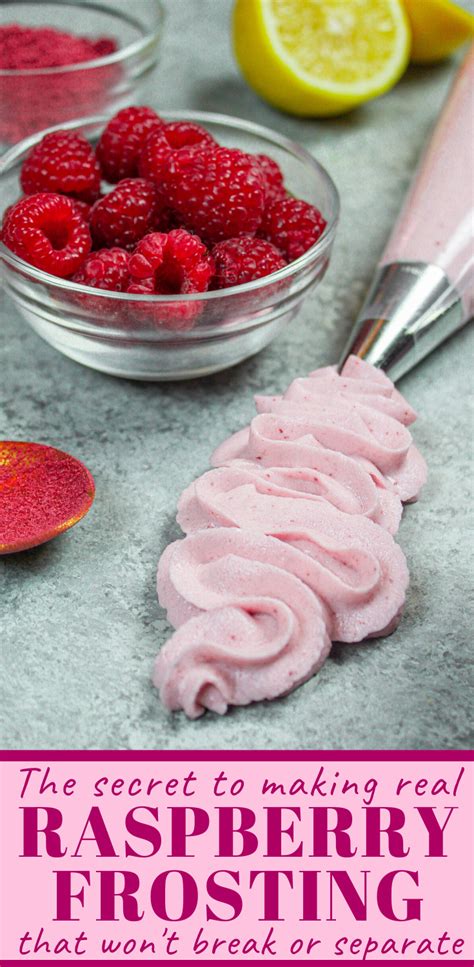 Raspberry Frosting Recipe Made With Real Raspberries Recipe Raspberry Frosting Frosting