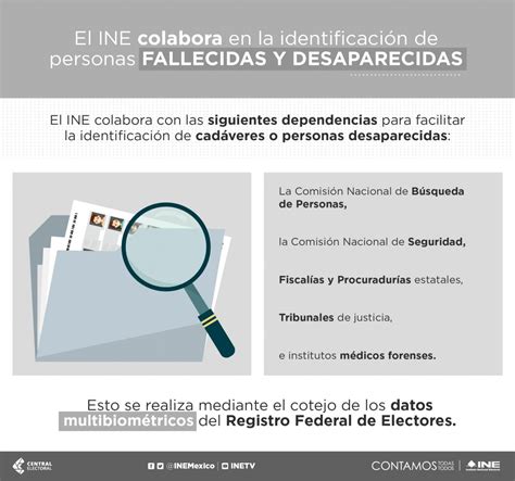 El Ine Colabora En La Identificaci N De Personas Fallecidas Y