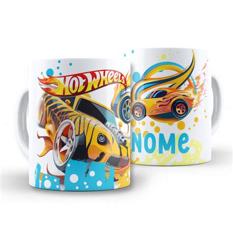 Caneca Hot Wheels - Caneca Hot Wheels Personalizada Com Nome | Presente Criativo | Volta ás ...