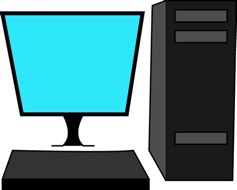 desktop computer vector illustration  vector art  vecteezy