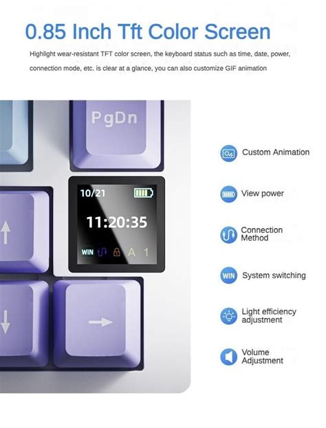 Ajazz Ak Wireless G Bluetooth Mechanical Keyboard Three Mode Rgb Hot Swap Keys