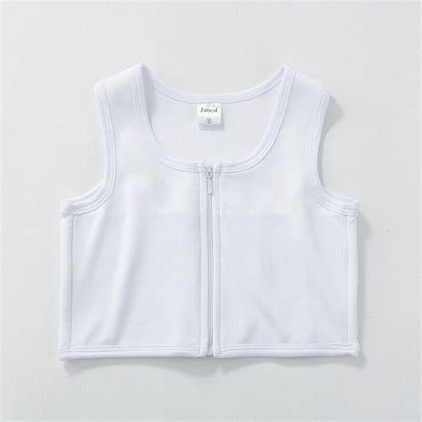 Lesbian Zip Breast Chest Binder Tomboy Ftm Bandage Boob Vest Crop Top M Xl Soft Ebay
