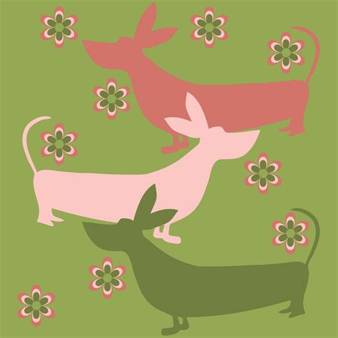 Dog Vintage Floral Background Free Stock Photo - Public Domain Pictures