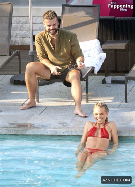 Annalynne Mccord Rocks Red Bikini At La Hotel Pool Aznude
