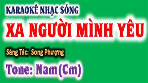 Karaoke Xa Ng I M Nh Y U Tone Nam Cm Ghita Ho Ng Chung