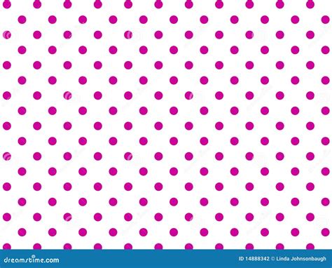 Vector Eps8 White Background With Pink Polka Dots Stock Vector