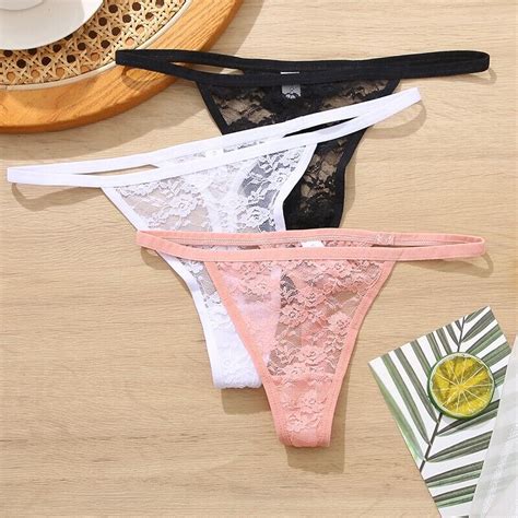 Women Sexy G String Underwear Lace Panties Lingerie Thong Low Waist Intimates Ebay