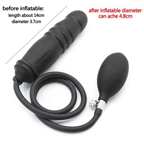 Inflable Butt Plug Dildo Dilatador Vaginal Anal Expander Juguetes Sexy Para Hombres Mujer Anus