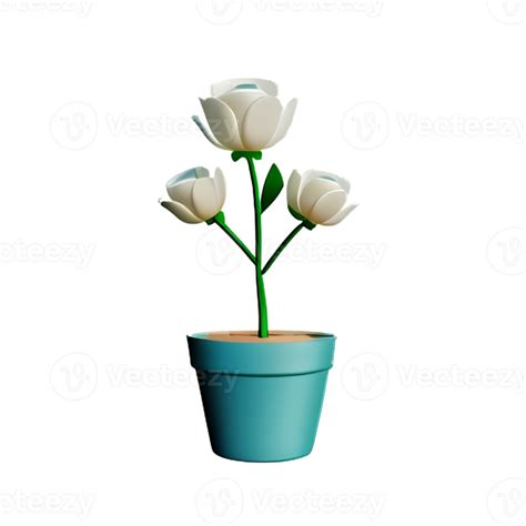 Rose Pot Flower AI Generative 29167038 PNG