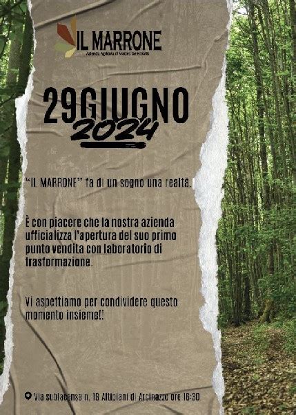 Altipiani Di Arcinazzo Il Marrone Inaugura Il Suo Primo Punto