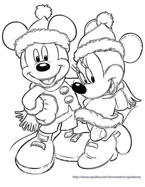 christmas coloring pages mickey mouse 4