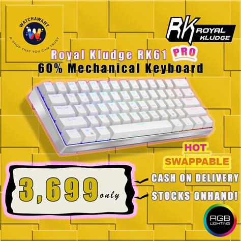 Royal Kludge Rk Pro Rgb Mechanical Keyboard Dual Mode Bluetooth Cod