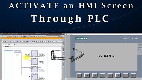 Change HMI Screen From PLC SIEMENS WinCC Tia Portal YouTube