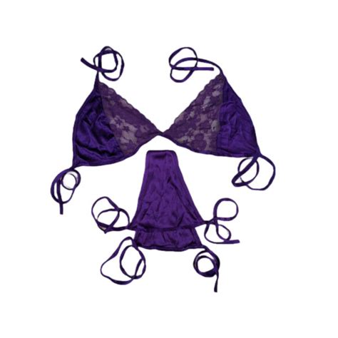 Satin Net Bikini Set For Women Purple Color Signora Bangladesh