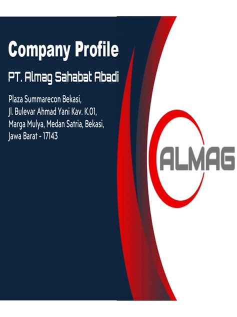 Almag Company Profile New | PDF | Crane (Machine) | Equipment