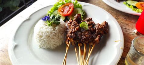 Traditional Chicken Satay of Indonesia Stock Image - Image of ...