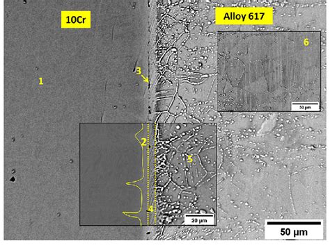 BSE Image Obtained From The Cross Section Of The Diffusion Couple After