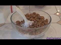 Transsexual Stepmom Mara Nova Is Damn Hot Tranny With Piercings And A Bull Ring Fucked By Her