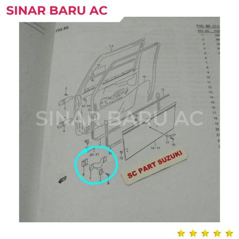 Jual Karet Plus Plate Tahanan Pintu Suzuki Jimny Katana Sba Di Lapak