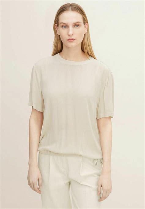 Tom Tailor Blouse Light Cashew Beige Marron Clair Zalando Fr