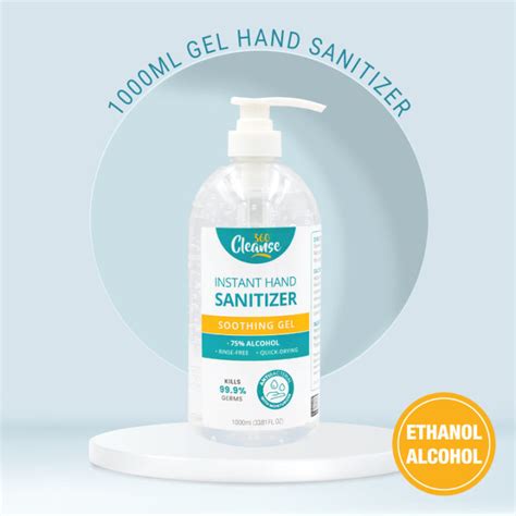 Cleanse Hand Sanitizer Ethanol Gel Type Ml Lazada