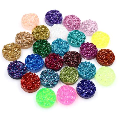 New Fashion 40pcs 8mm 10mm 12mm Mixed Colors Druzy Cluster Etsy