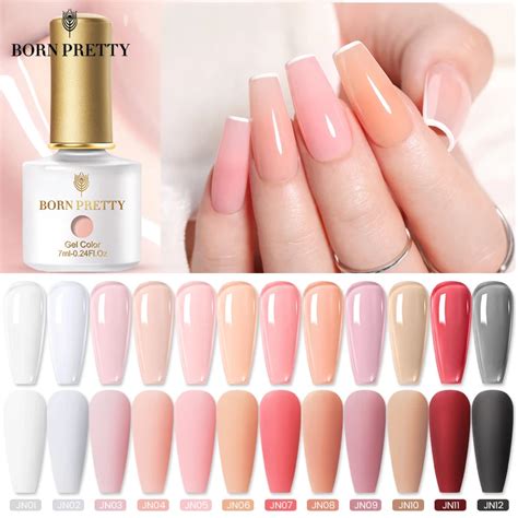 Born Pretty Vernis Ongles En Gel Nude Translucide Rose Laiteux