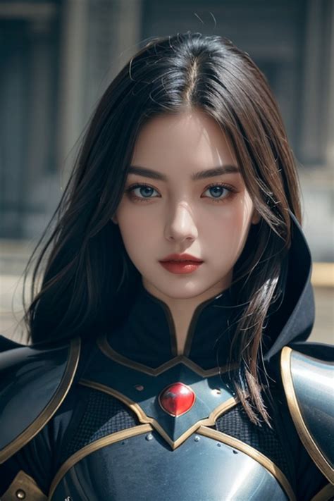 Armor Blue Eyes Front View Furry Ai Porn