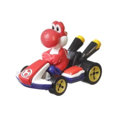 Hot Wheels Mario Kart Ve Culo De Brinquedo Kart Padr O Yoshi Vermelho