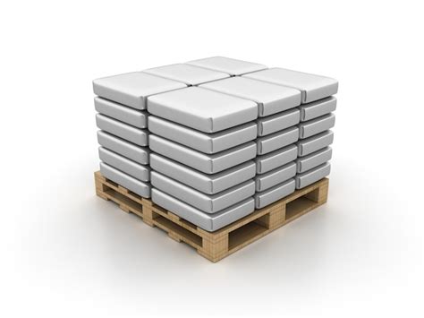 Premium Photo Cement Bags On Pallet