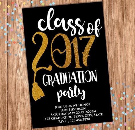 Graduation Party Invitation Graduation Announcement