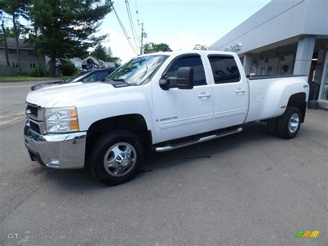 2009 Summit White Chevrolet Silverado 3500hd Ltz Crew Cab 4x4 Dually 134032872 Photo 5