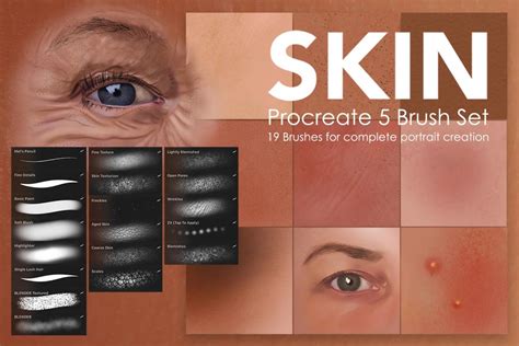 SKIN Brushes For PROCREATE Free And Premium BrushWarriors