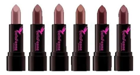 Kit Atacado Cores Sortidas Batom Bellafemme Bast O Nude Acabamento Matte Cor Sortida