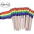 Pieces Rainbow Flag Toothpicks Cupcake Topper Label For Gay