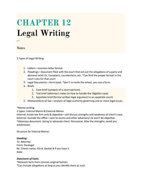 Legal Writing In The Disciplines A Guide To Legal Writing Mastery 7
