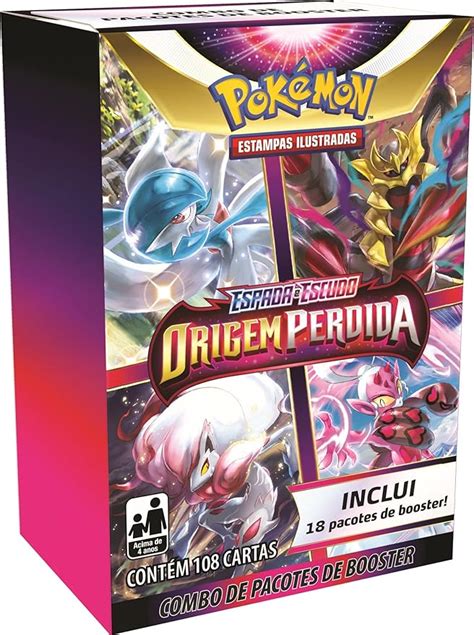 Mini Booster Pokémon Box Espada e Escudo 11 Origem Perdida Cor