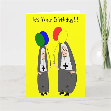 Funny Nun Cards Greeting Cards And More Zazzle Ca
