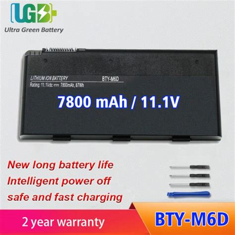 UGB New BTY-M6D For MSI GT60 GT70 GX780R GX680 GX780 GT780R GT660R ...
