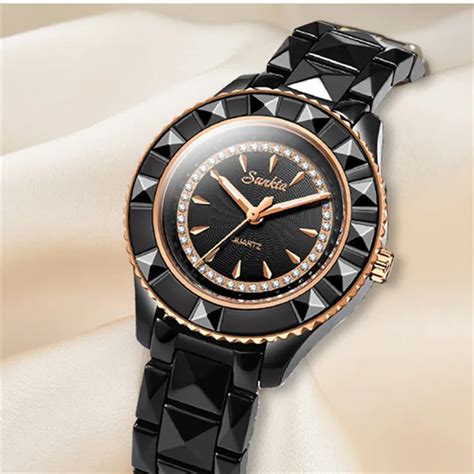 SUNKTA, модные, керамические, черные, с кристаллами, с бриллиантами ...