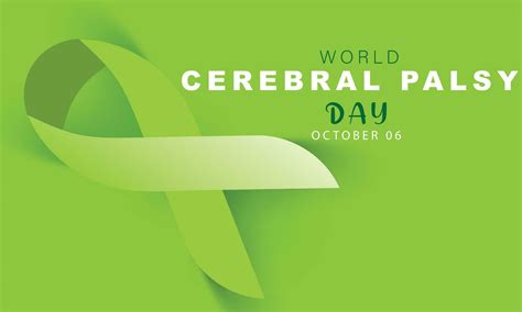 World Cerebral Palsy Day Background Banner Card Poster Template Vector Illustration