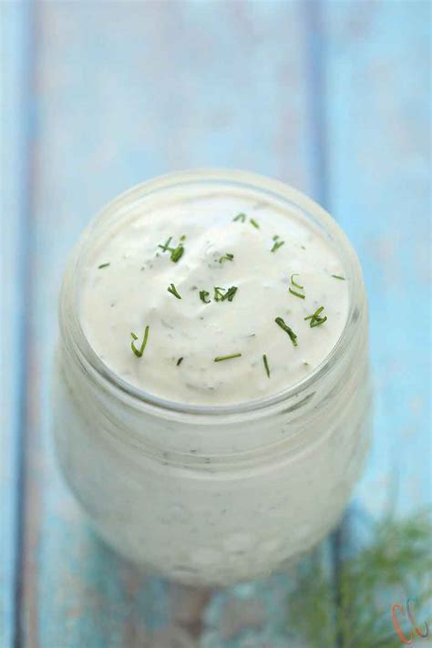 Creamy Dill Sauce | Creamy salad Dressing - Cookingcarnival.com