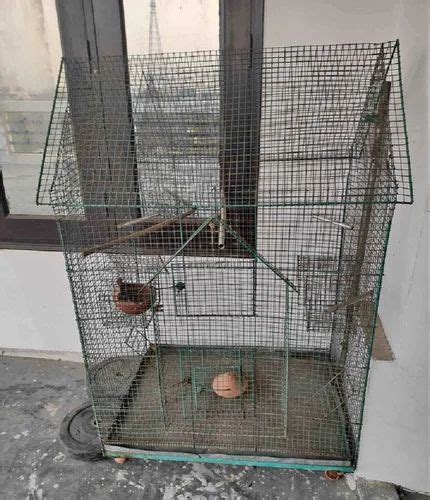 Black Free Standing Iron Bird Cage For Carrying Birds At Rs 300 Piece