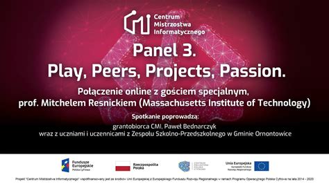 CMI KONFERENCJA Panel 3 Play Peers Projects Czyli Czego Uczymy