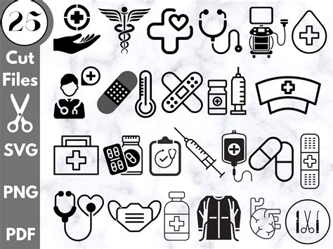 Medical Icons SVG Medical Svg Bundle Doctor Svg Bundle Svg Cut Files ...