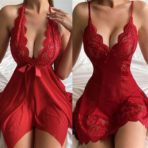 Sexy Lingerie Women Sleepwear Sexy Pajamas Lace Dress Mujer Pornos Costumes Exotic Apparel