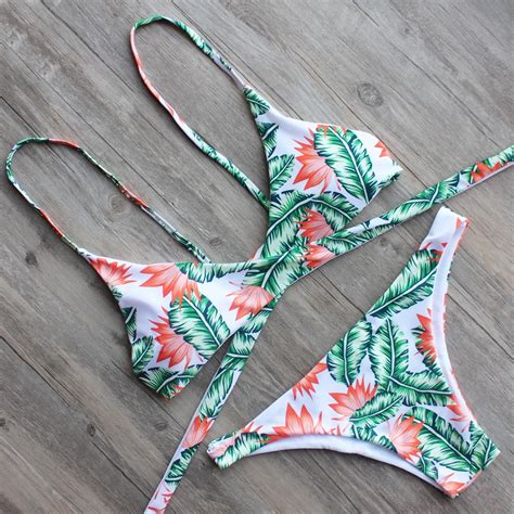 Buy Swimsuit For Ladies Sexy Women Bikinis Floral